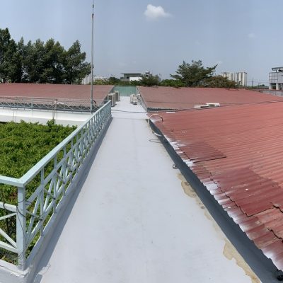 THI CÔNG CHỐNG THẤM MÁI TRƯỜNG HOA SEN